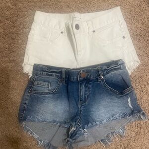 Denim shorts